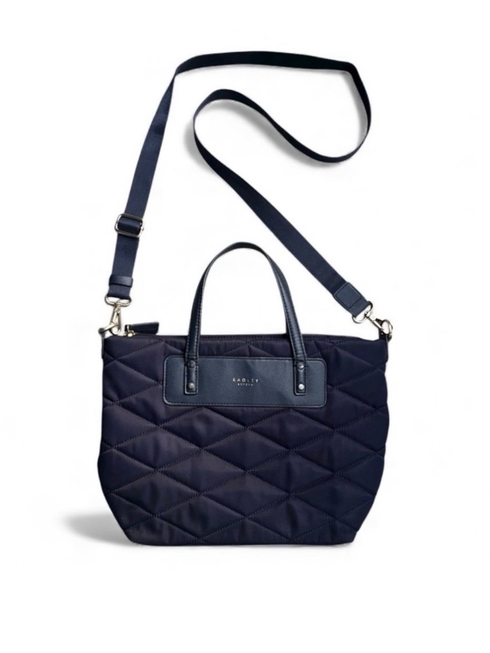 RADLEY LONDON Quilted Navy Top-Handle Tote with Detachable Strap